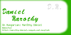 daniel marothy business card