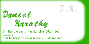 daniel marothy business card